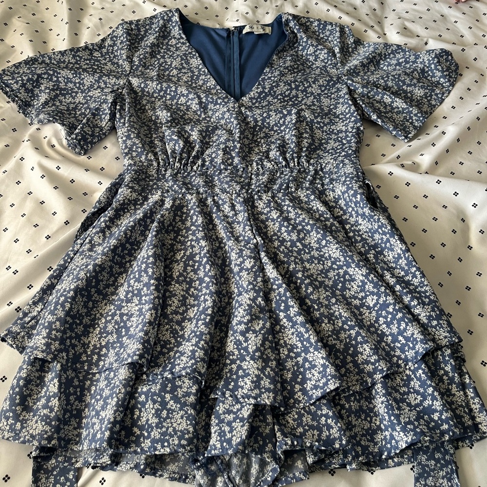 She+sky floral romper/dress